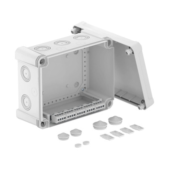 1Коробки распределительные распределительная коробка x16, ip 67, 241x191x126 мм., с клеммой | 2005210 | obo bettermann выгодная цена