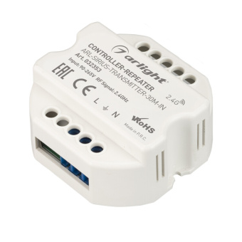 1Ленты светодиодные контроллер-усилитель arl-sirius-transmitter-30m-in (230v, 2.4g) (arlight, ip20 пластик, 3 года) | 032353 | arlight выгодная цена