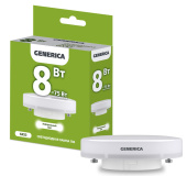 Лампы (источники света) лампа светодиодная t80 таблетка 8вт 230в 4000к gx53 generica | ll-t80-08-230-40-gx53-g | iek выгодная цена