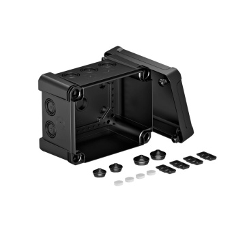 1Коробки распределительные распределительная коробка x10, ip 67, 191х151х126 мм, черная | 2005126 | obo bettermann выгодная цена