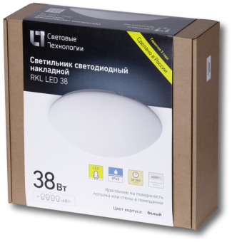 1Светильники (Осветительные приборы) светильник светодиодный пылевлагозащищенный для жкх дбо/дпо rkl led 38 33вт 4000к ip40 опал | 1144000030 | световые технологии выгодная цена