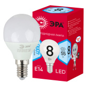 Лампы (источники света) лампа светодиодная red line led p45-8w-840-e14 r e14 8вт шар нейтральный белый свет | б0052440 | эра выгодная цена
