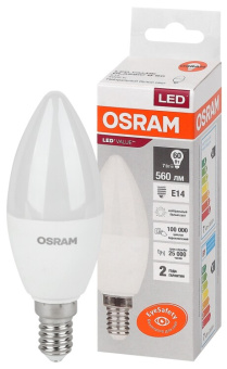 1Лампы (источники света) лампа светодиодная led value cl- b 7w/840 230v e14 10x1 | 4058075578944 | osram выгодная цена