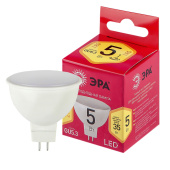 Лампы (источники света) лампа светодиодная led mr16-5w-827-gu5.3 r (диод, софит, 7 вт, тепл, gu 5.3) (10/100/4000) | б0050230 | эра выгодная цена