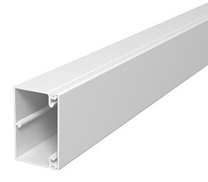 1Кабельные каналы кабель-канал wdk с крышкой 40x60x2000 мм (высота борта 40 мм, крышка 60 мм) пвх белый ral 9010 | 6191134 | obo bettermann выгодная цена