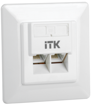 1Розетки, адаптеры и модули Keystone внутренняя инф. розетка rj45 кат. 6 utp 2 порта | cs2-1c06u-2-1 | itk выгодная цена