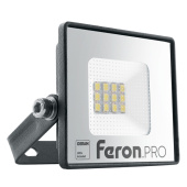 Прожекторы прожектор светодиодный 10w 6400k ip65 ac220-240v/50hz, черный, ll-1000 | 41537 | feron выгодная цена