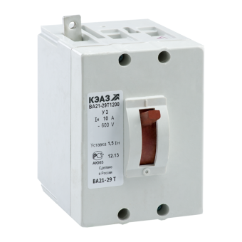 1Выключатели автоматические силовые выключатель автоматический ва21-29т-140010-0,6а-6iн-600dc-у3 | 112778 | кэаз выгодная цена