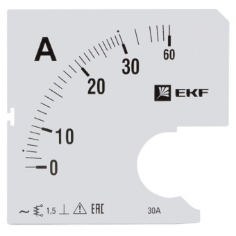 1Измерительное оборудование шкала сменная для a961 30/5а-1,5 ekf proxima | s-a961-30 | ekf выгодная цена