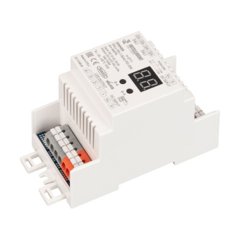 1Ленты светодиодные intelligent arlight диммер dali-104-1.5khz-pd-din (12-36v, 4х5а) | 026774 | arlight выгодная цена