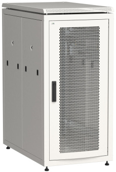 1Шкафы и стойки телекоммуникационные 19 шкаф сетевой 19" linea n 28u 600х1000 мм перфорированная передняя дверь серый | ln35-28u61-p | itk выгодная цена