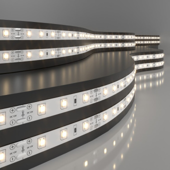 1Ленты светодиодные лента светодиодная 60led 4,8w ip20 3300k теплый белый 2835 12v 5 м в упак | a040995 | elektrostandard выгодная цена