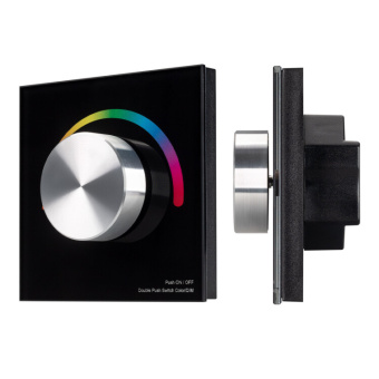1Ленты светодиодные панель smart-p5-rgb-g-in black (3v, rotary, 2.4g) (arlight, ip20 пластик, 5 лет) | 033757 | arlight выгодная цена