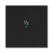 Розетки, выключатели, звонки электрические abb levit антрацит клавиша 1-ая с символом светорегулятора free@home | 6220h-a01004 63 | 2chh621004a4063 | abb выгодная цена