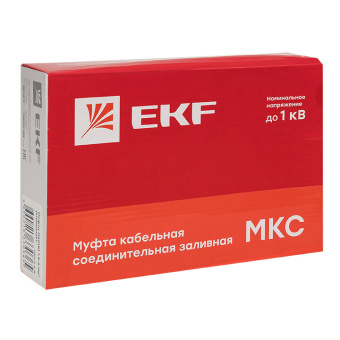 1Изделия для монтажа и опрессовки кабеля муфта соединительная заливная мкс(б) 6-25 мм2 (клеммник) ekf proxima | mks-3-k-b | ekf выгодная цена