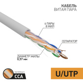 Кабель витая пара (UTP, FTP) кабель utp 4pr 23awg cat6 305м cca | 01-0047-3 | proconnect выгодная цена
