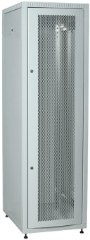 1Шкафы и стойки телекоммуникационные 19 шкаф linea e 42u 600х800мм двери 2шт перф. и метал. сер. | le35-42u68-pm | itk выгодная цена