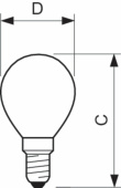 Лампы (источники света) лампа накаливания лон stan 40w e14 230v p45 fr 1ct/10x10 | 926000007010 | philips выгодная цена