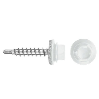 1Крепёж саморез кр св. 4,8х35 ral-9003 (ярко-белый) (250 шт) - ведро ( 1,415 кг) | 127875 | tech-krep выгодная цена