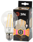 Лампы (источники света) лампа светодиодная f-led a60-13w-827-e27 (филамент, груша, 13вт, тепл., е27) | б0035027 | эра выгодная цена