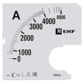 Измерительное оборудование шкала сменная для a961 4000/5а-1,5 ekf proxima | s-a961-4000 | ekf выгодная цена