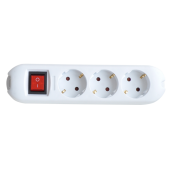 Удлинители, удлинители на катушке, катушки переносные колодка 3gs-smart трехместная с выключателем 16а с заземлением 5430 | 4690612010489 | in home выгодная цена