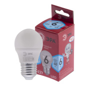 Лампы (источники света) лампа светодиодная red line led p45-6w-840-e27 r e27 / е27 6вт шар нейтральный белый свет | б0049644 | эра выгодная цена