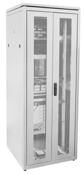 1Шкафы и стойки телекоммуникационные 19 linea n 47u 800х800мм распашн. перф. дв. задн. перф. сер | ln35-47u88-2pp | itk выгодная цена