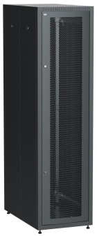 1Шкафы и стойки телекоммуникационные 19 шкаф linea e 42u 600х1000мм двери 2шт перф. и метал. чер | le05-42u61-pm | itk выгодная цена