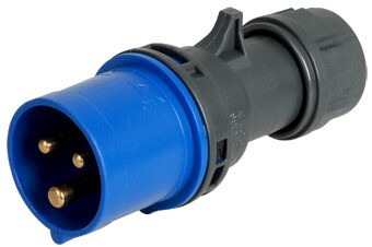 1Разъемы промышленные вилка кабельная 3p 16а 230v, ip44 | s31s20 | abl sursum выгодная цена