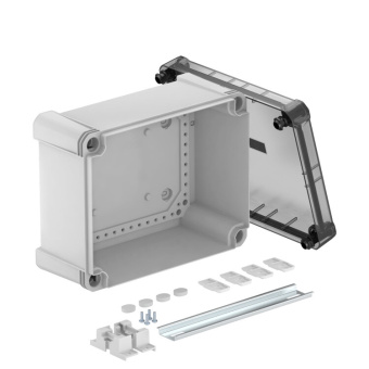 1Коробки распределительные распределительная коробка x16c, ip 67, 241x191x126 мм,сплошная стенка, прозрачная крышка, din-рейка | 2005568 | obo bettermann выгодная цена
