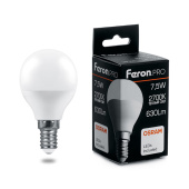 Лампы (источники света) лампа светодиодная .pro lb-1407 шарик e14 7.5w 2700k osram led | 38071 | feron выгодная цена