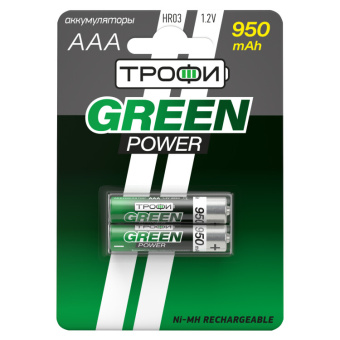 1Элементы питания и аккумуляторы аккумулятор hr03-2bl 950 mah (20/240/17280) (aaa) | c0032097 | трофи выгодная цена