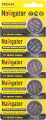 Элементы питания и аккумуляторы элемент питания 94 781 nbt-cr2430-bp5 |94781 |navigator выгодная цена