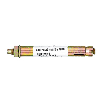 1Крепёж анкерный болт 2-х расп.hnd12*100 с 6-ти гр.гайк- накл. tech- krep ( 0,108 кг) | 136672 | tech-krep выгодная цена