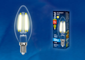 Лампы (источники света) лампа светодиодная led-c35-13w/3000k/e14/cl pls02wh led. "свеча", прозр. серия sky. 3000к . | ul-00005899 | uniel выгодная цена