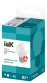 Лампы (источники света) лампа светодиодная led 9вт 230в 4000к e27 шар | lle-g45-9-230-40-e27 | iek выгодная цена