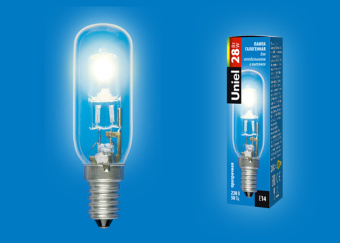 1Лампы (источники света) лампа накаливания hcl-28/cl/e14/f25 е14 28вт 3000к special галогенная для холодильников и вытяжки прозрачная | ul-00005665 | uniel выгодная цена