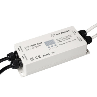 1Ленты светодиодные декодер dmx sr-2102bwp (12-36v, 240-720w, 4ch) | 019063 | arlight выгодная цена