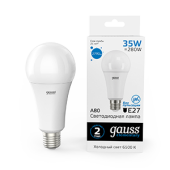 Лампы (источники света) лампа светодиодная led elementary a67 35w e27 2790lm 6500k | 70235 | gauss выгодная цена