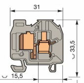 Клеммные соединения клемма dr4/8.p.ado ado 4мм.кв. земля, мини, din2 | 1sna299632r0500 | te выгодная цена
