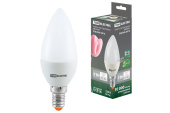 Лампы (источники света) лампа светодиодная led 5вт e14 220в 3000к fс37 свеча | sq0340-0016 | tdm выгодная цена