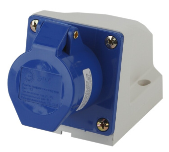 1Разъемы промышленные розетка стационарная наружная 113 2р+ре 16а 220в ip44 | б0032874 | эра выгодная цена