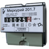 Счетчики электрические счетчик меркурий 201.7 5-60 а/220в (1 тар.) мех (din) выгодная цена