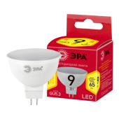 Лампы (источники света) лампа светодиодная red line led led mr16-9w-827-gu5.3 r 9 вт софит теплый белый свет | б0054239 | эра выгодная цена