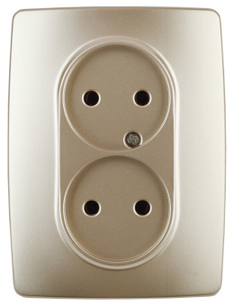 1Розетки, выключатели, звонки электрические розетка 2x2p 16a-250в ip20 эра12 шампань | б0031241 | эра выгодная цена