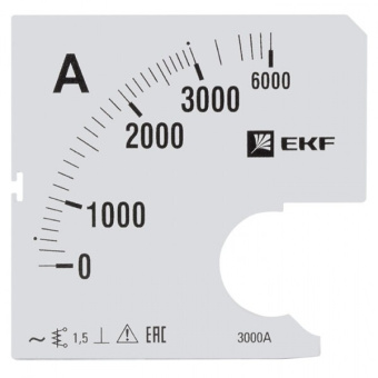 1Измерительное оборудование шкала сменная для a961 3000/5а-1,5 ekf proxima | s-a961-3000 | ekf выгодная цена