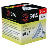 Лампы (источники света) лампа галогенная 50вт 12в gu5.3 mr16 | c0027358 | эра выгодная цена