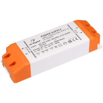 1Ленты светодиодные блок питания arv-sn24100-pfc-c (24v, 4.2a, 100w) (arlight, ip20 пластик, 3 года) | 026814(1) | arlight выгодная цена