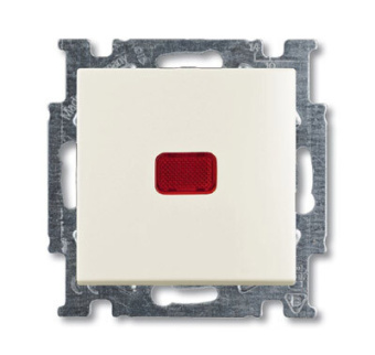 1Розетки, выключатели, звонки электрические abb basic 55 шале (белый) выключатель кнопочный 1-клавишный, с линзой, без лампы, но контакт | 1413-0-1100 | 2cka001413a1100 | abb выгодная цена